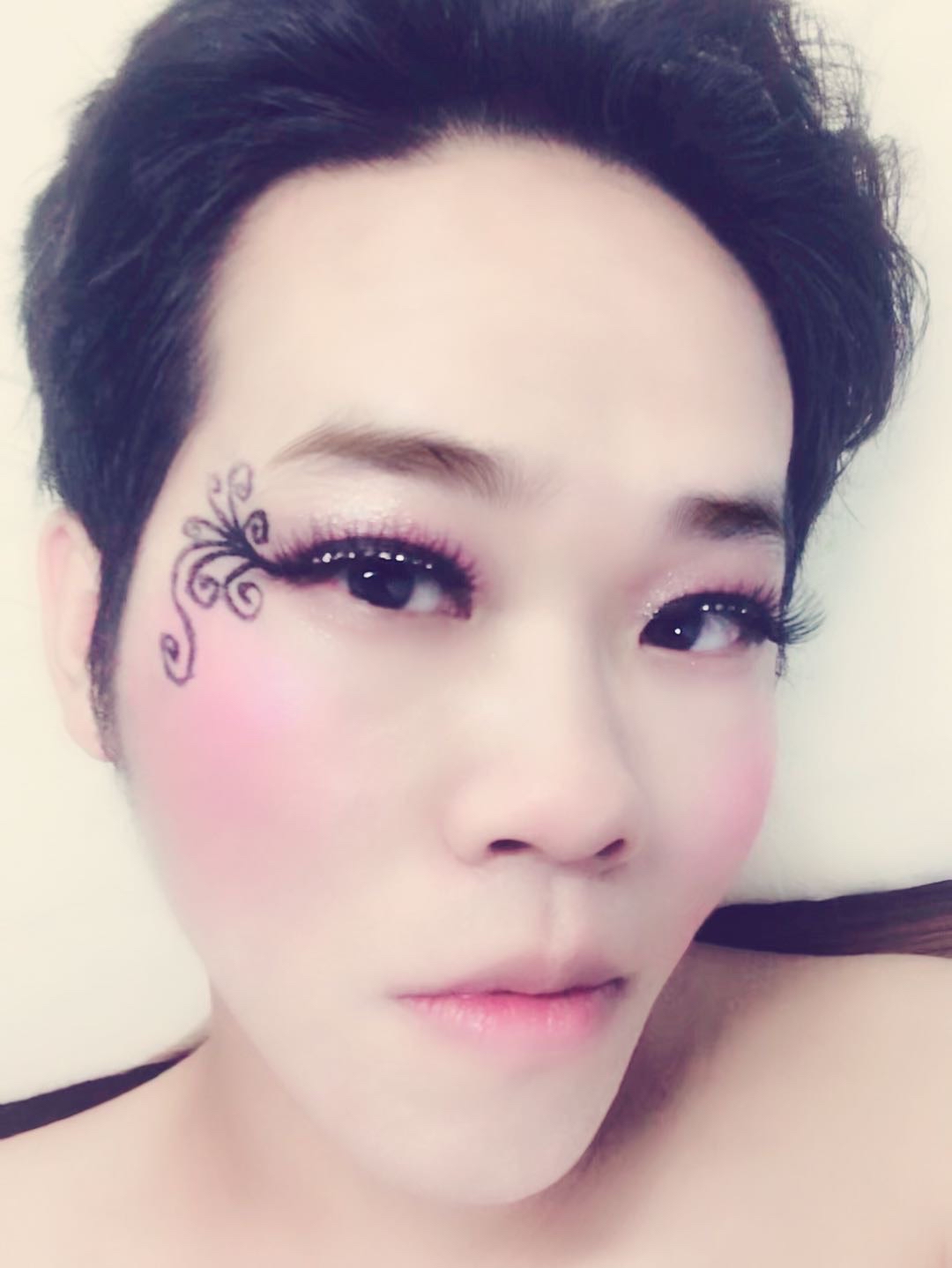 伪娘李丰姐姐_彩妆演出化妆造型图