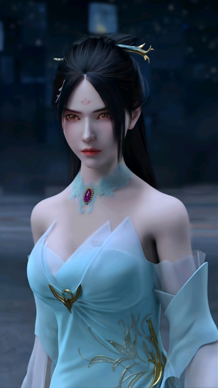 雪鹰领主# 余靖秋真滴白啊#国漫女神# #壁纸