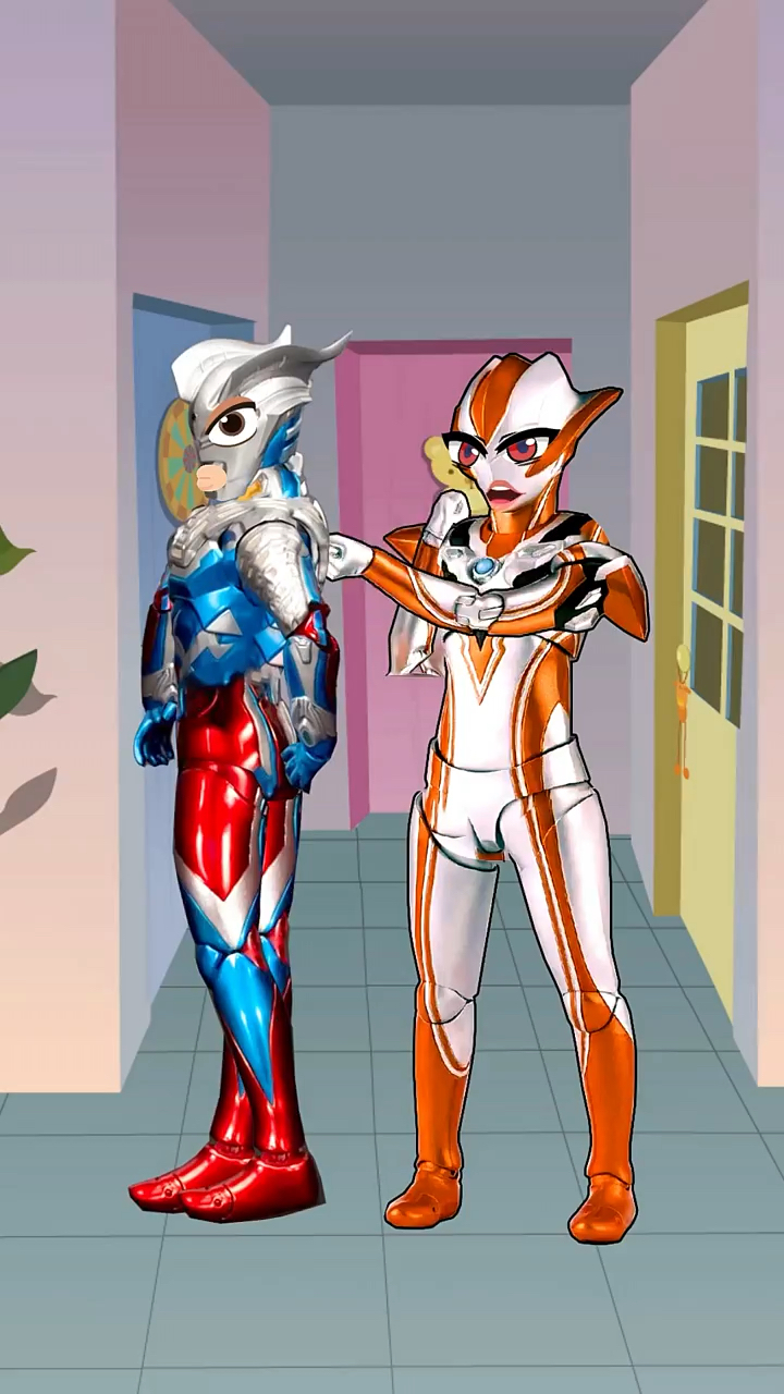 格力乔给赛罗奥特曼洗脚 可是赛罗的脚太臭了-度小视