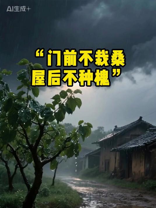 为什么前不栽桑