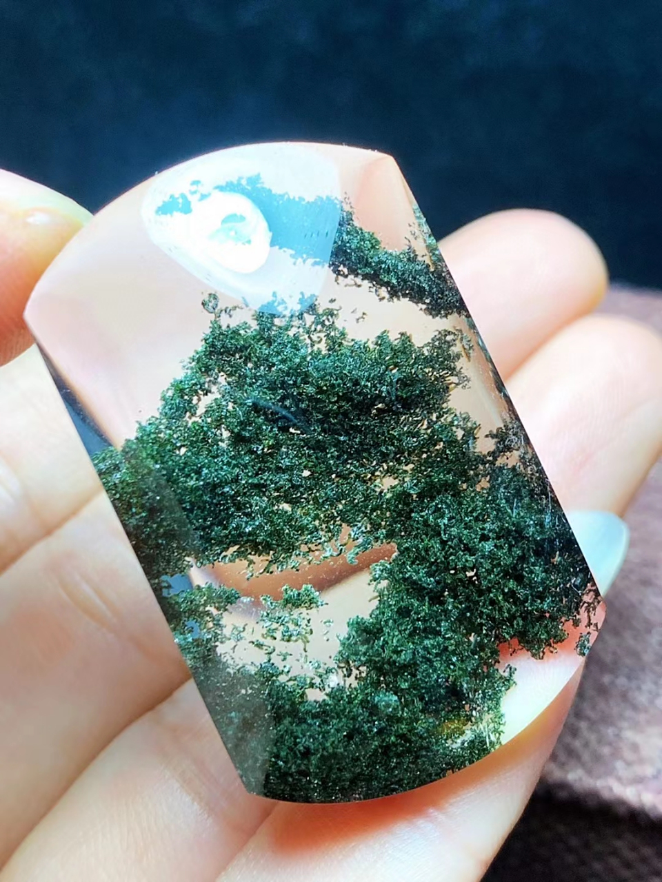 绿幽灵无事牌吊坠