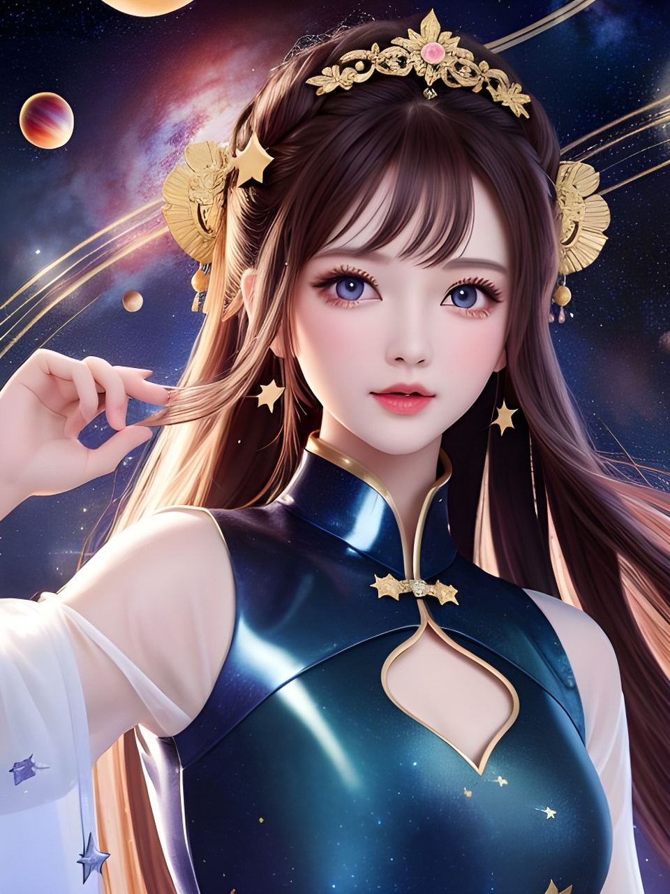 二次元美图#  #ai绘画#  #百度ai绘图黑科技