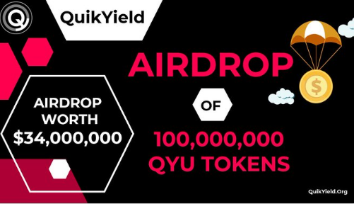 QYUtility (QYU)空投活动,完成简单社交任务可获100枚QYU代币! QYUtility (QYU)空投活动,完成简单社交任务可获100枚QYU代币!