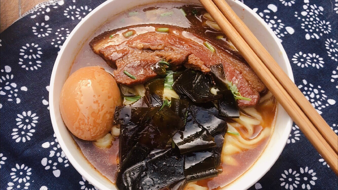 山东特色面食大肉手擀面,远嫁的我第一次做,公婆都说很好吃
