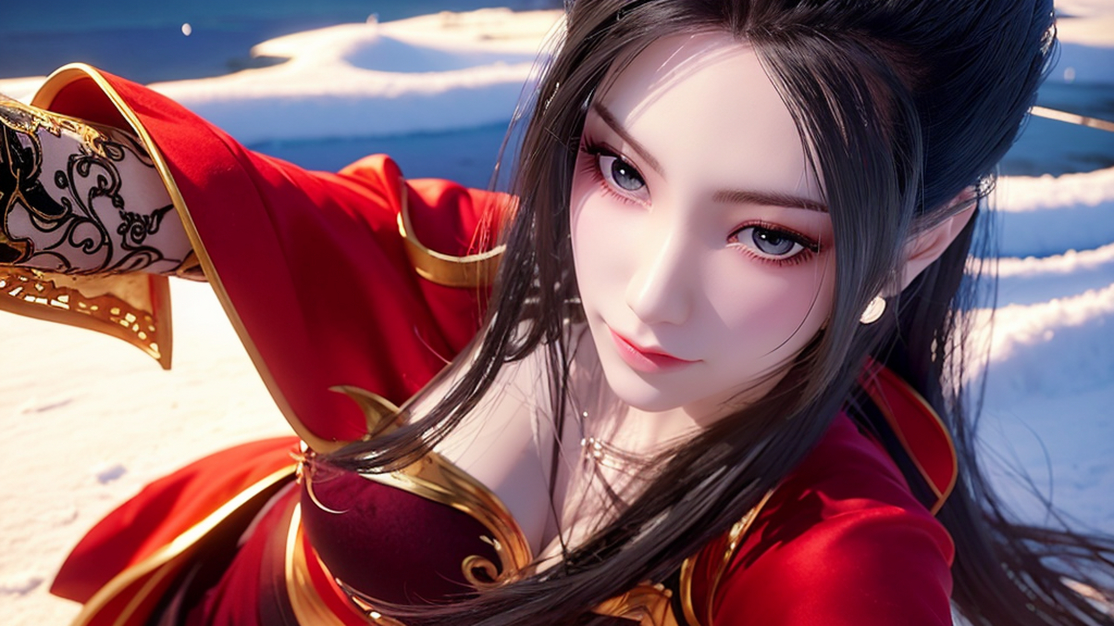 ai画作 | 天行九歌,柔媚如水,热情似火的焰灵姬