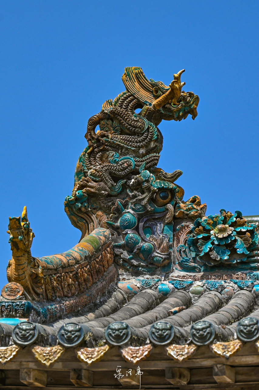 晋地古建琉璃大赏 分别来自于: 晋城市泽州县府城玉皇庙; 临汾市襄汾