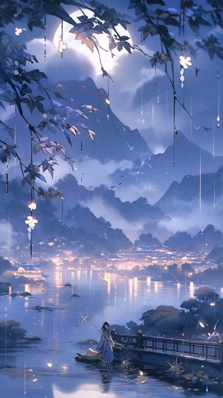 古风壁纸～江南烟雨缠绵,花雨如尘,故亦乱