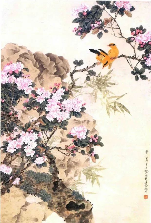 龚文桢36幅工笔花鸟画,恬静美好!