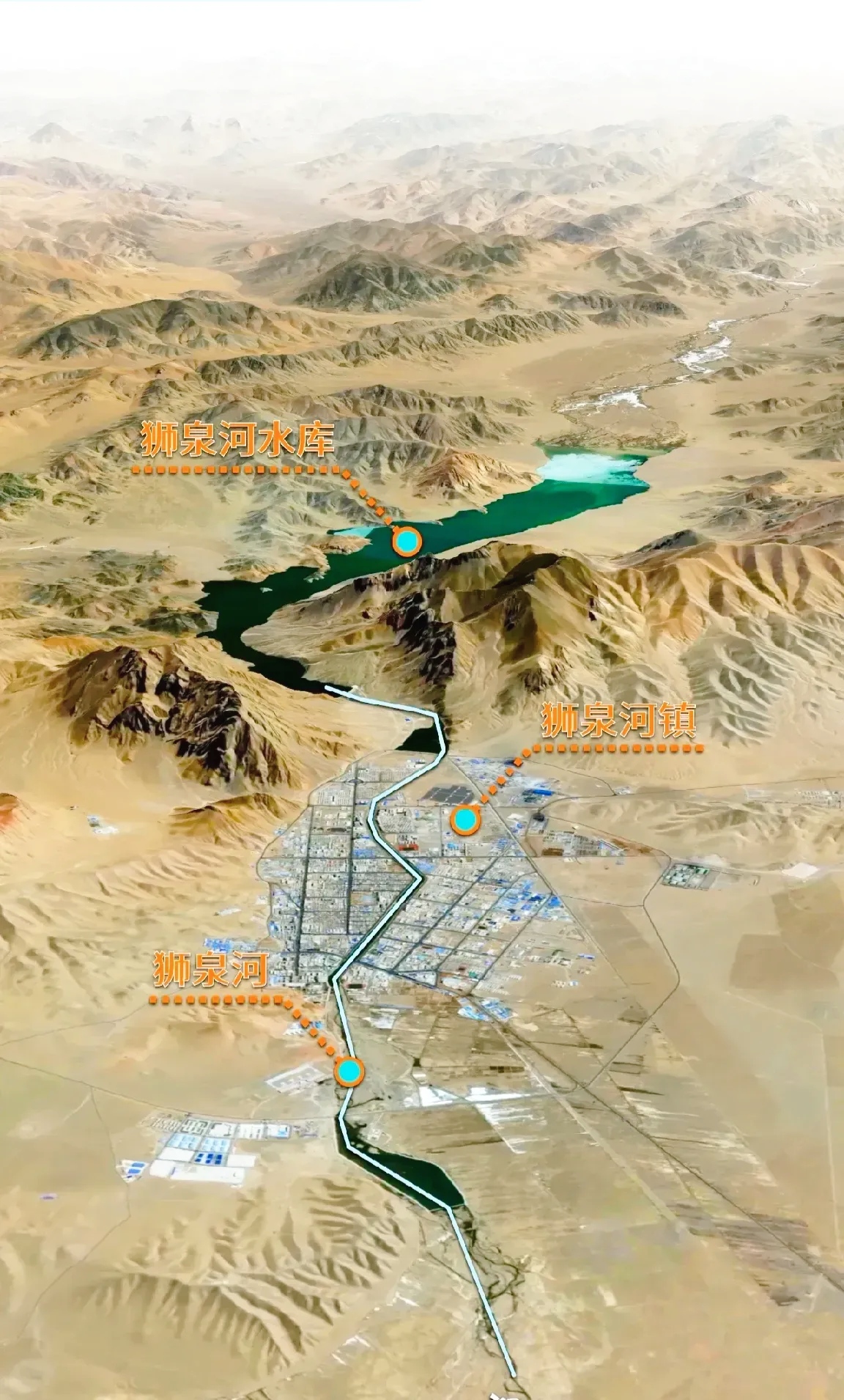 在距离印度仅 70 公里 处的狮泉河镇,这里环境极其恶劣,曾经是一片荒