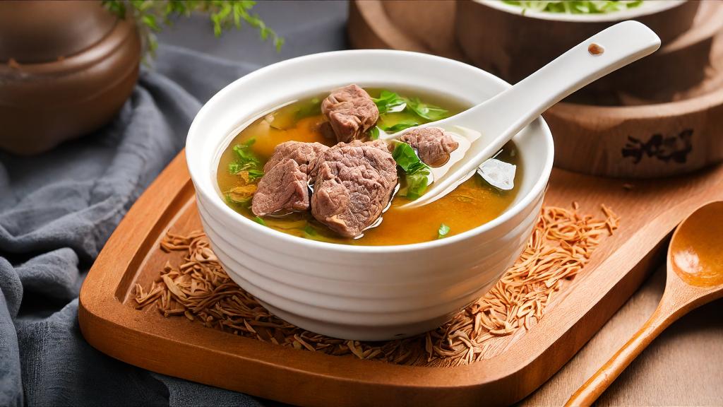 这道汤以黄芪和牛肉为主要食材,搭配当归,红枣,枸杞等中药材,具有补气