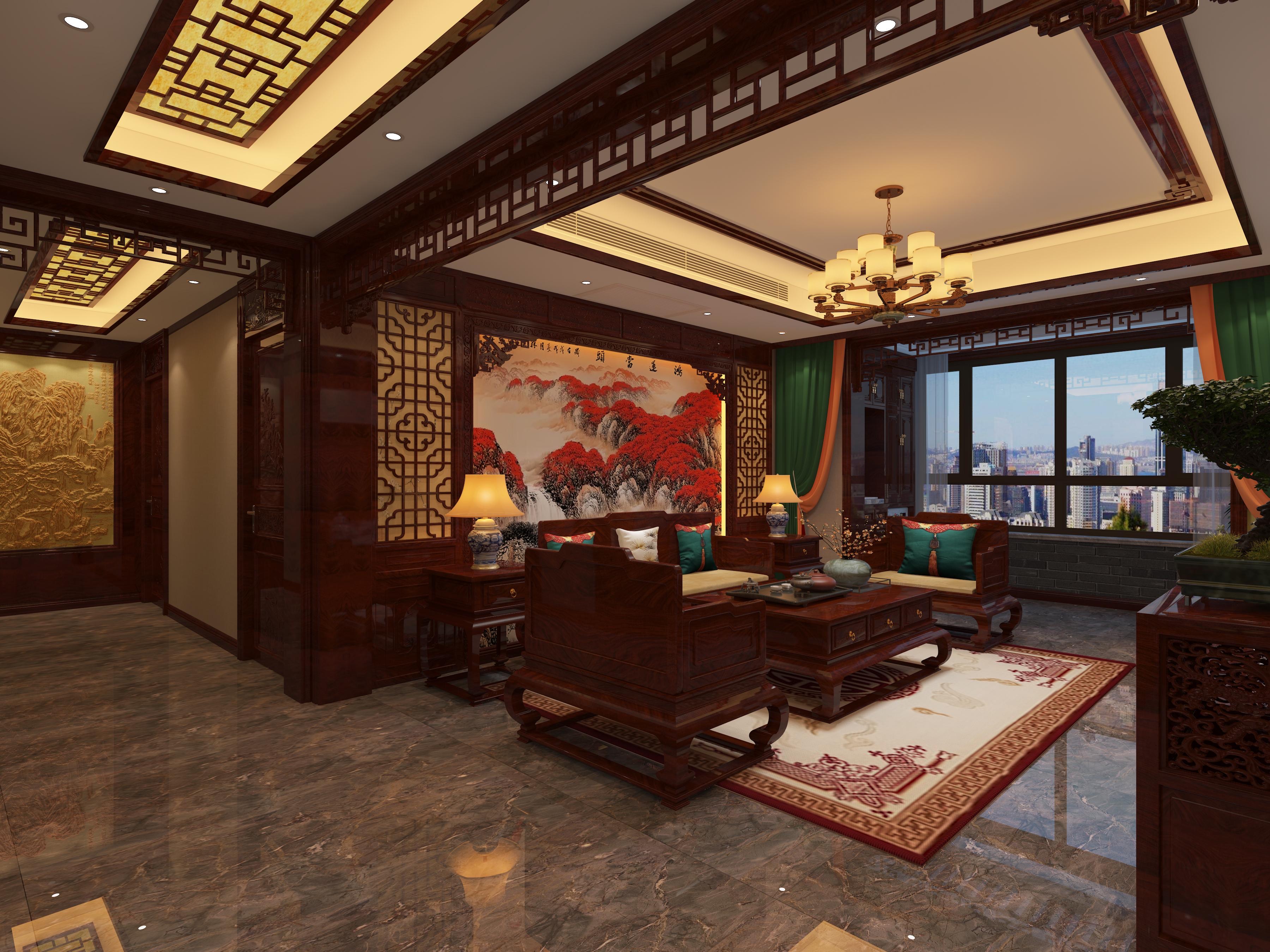 复古风装修设计,大气的中式装修风格,别墅室内中式风格装修,请加关注