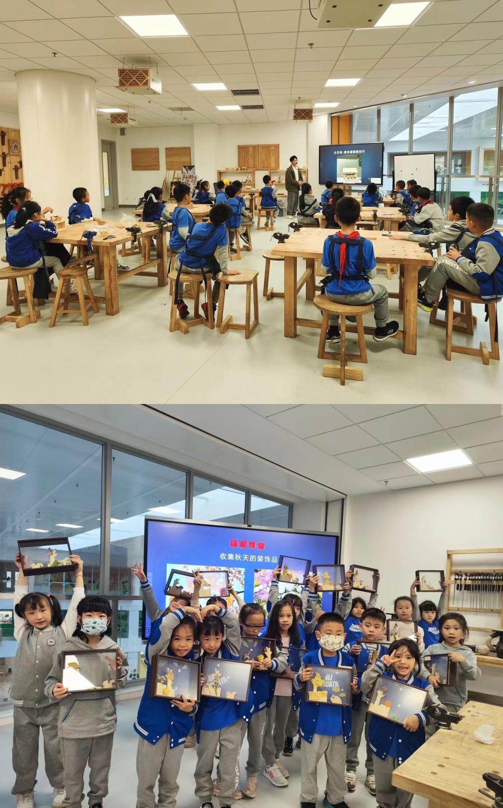 店外和各类学校/教辅机构合作开展的非遗手工课,课外兴趣班,以及