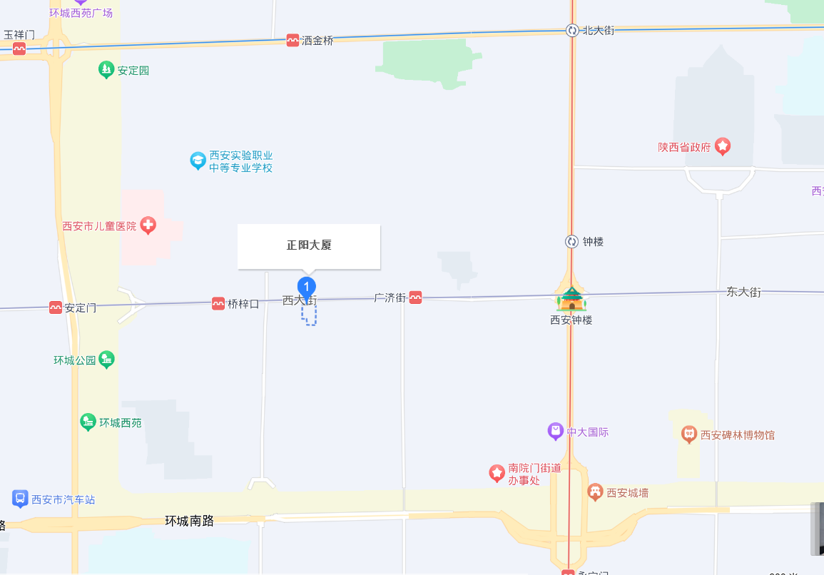 西安市西大街地图图片