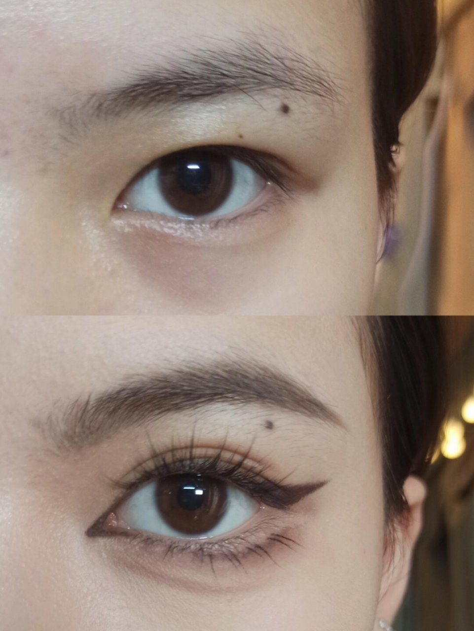 日常无眼影无美瞳眼妆,拯救内双肿眼泡,让你轻松拥有自然又迷人的