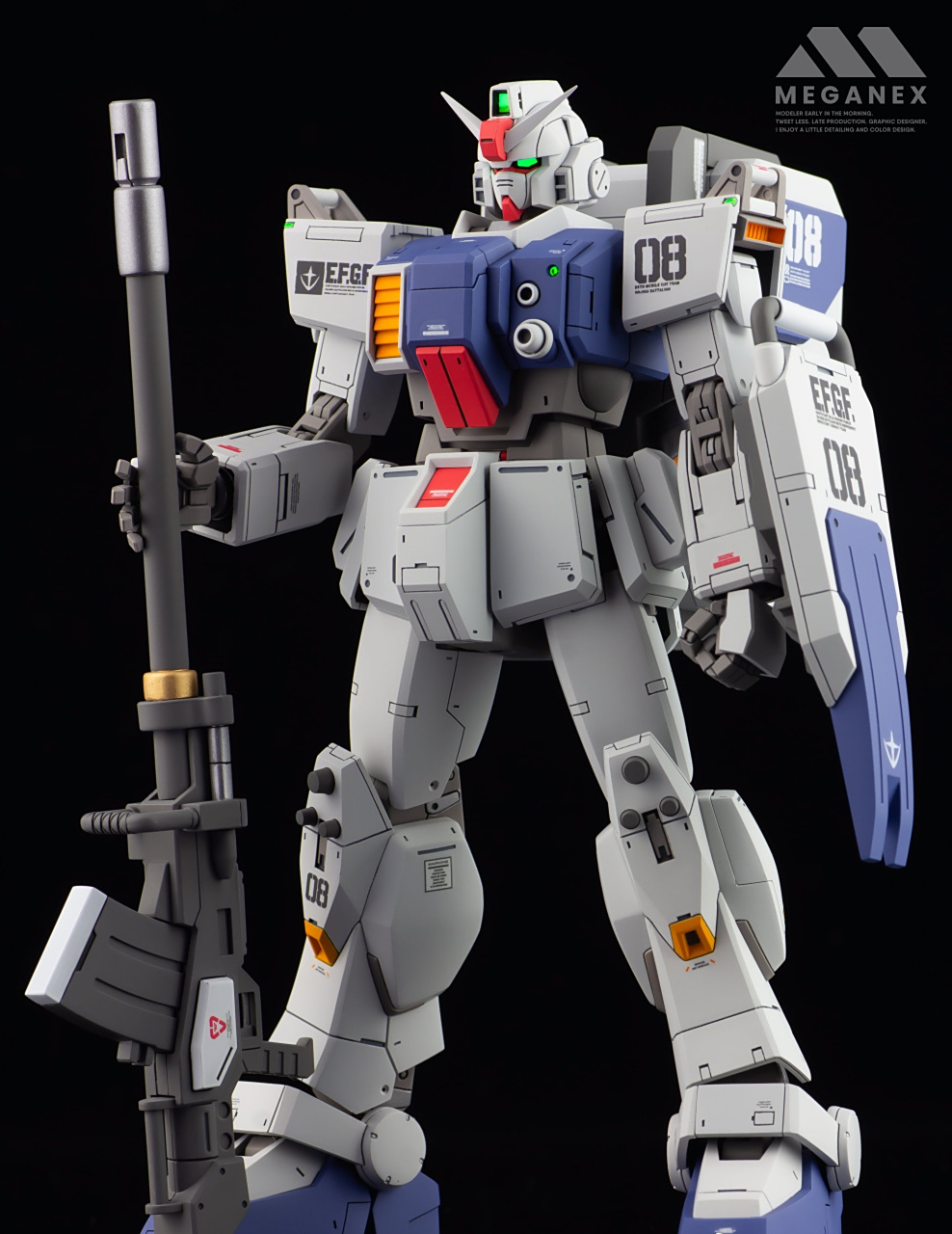 模型欣赏:机动战士高达 hguc rx-79g 陆战高达,by meganex.