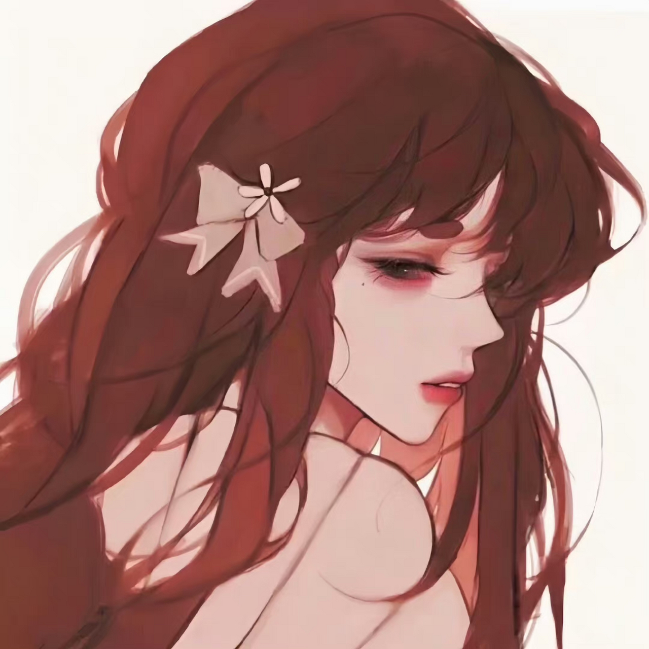 换新年头像啦363436373039红色动漫女头 #头像# #动漫