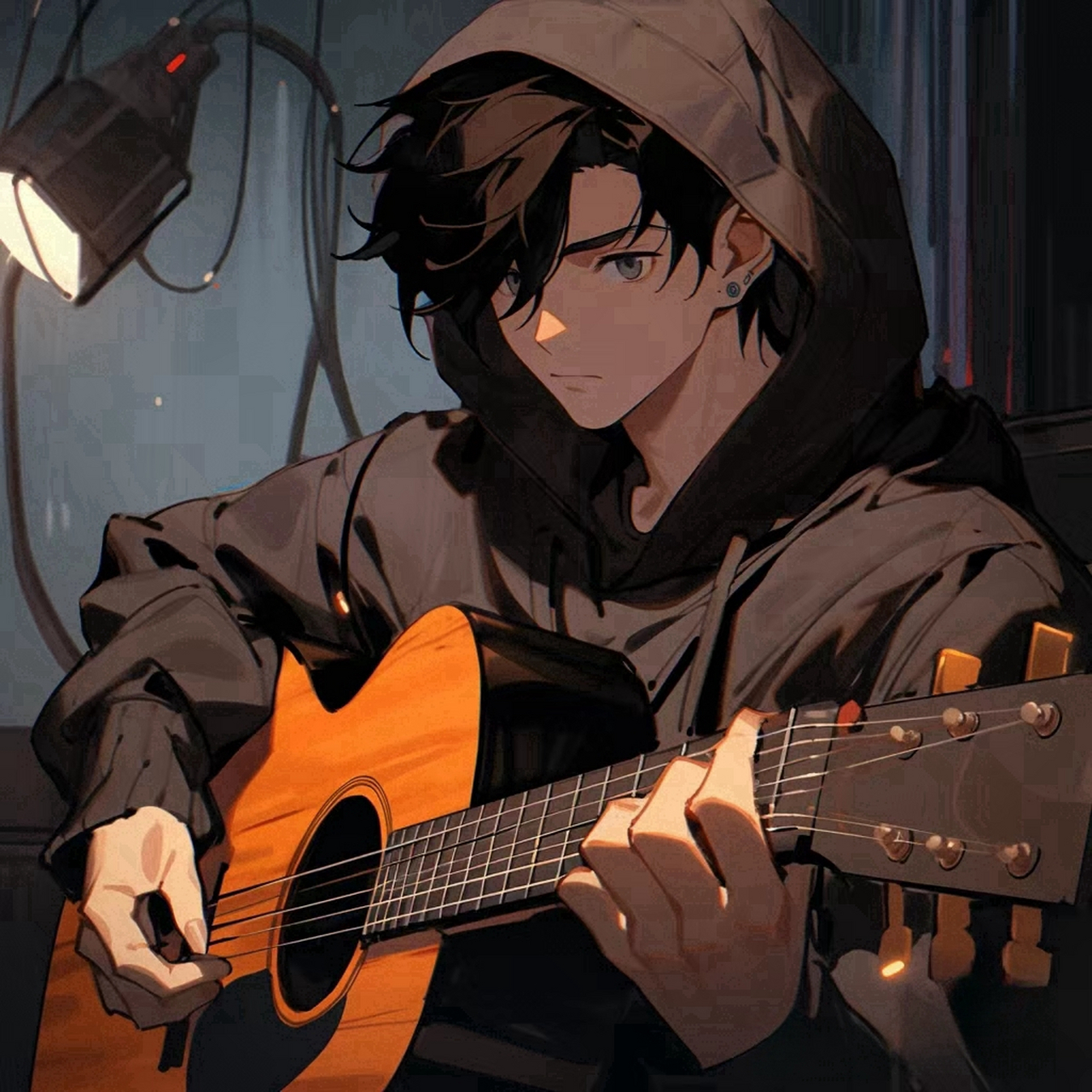 分享一组好看的男生弹吉他头像,这也太帅了  99 2024年度关键词