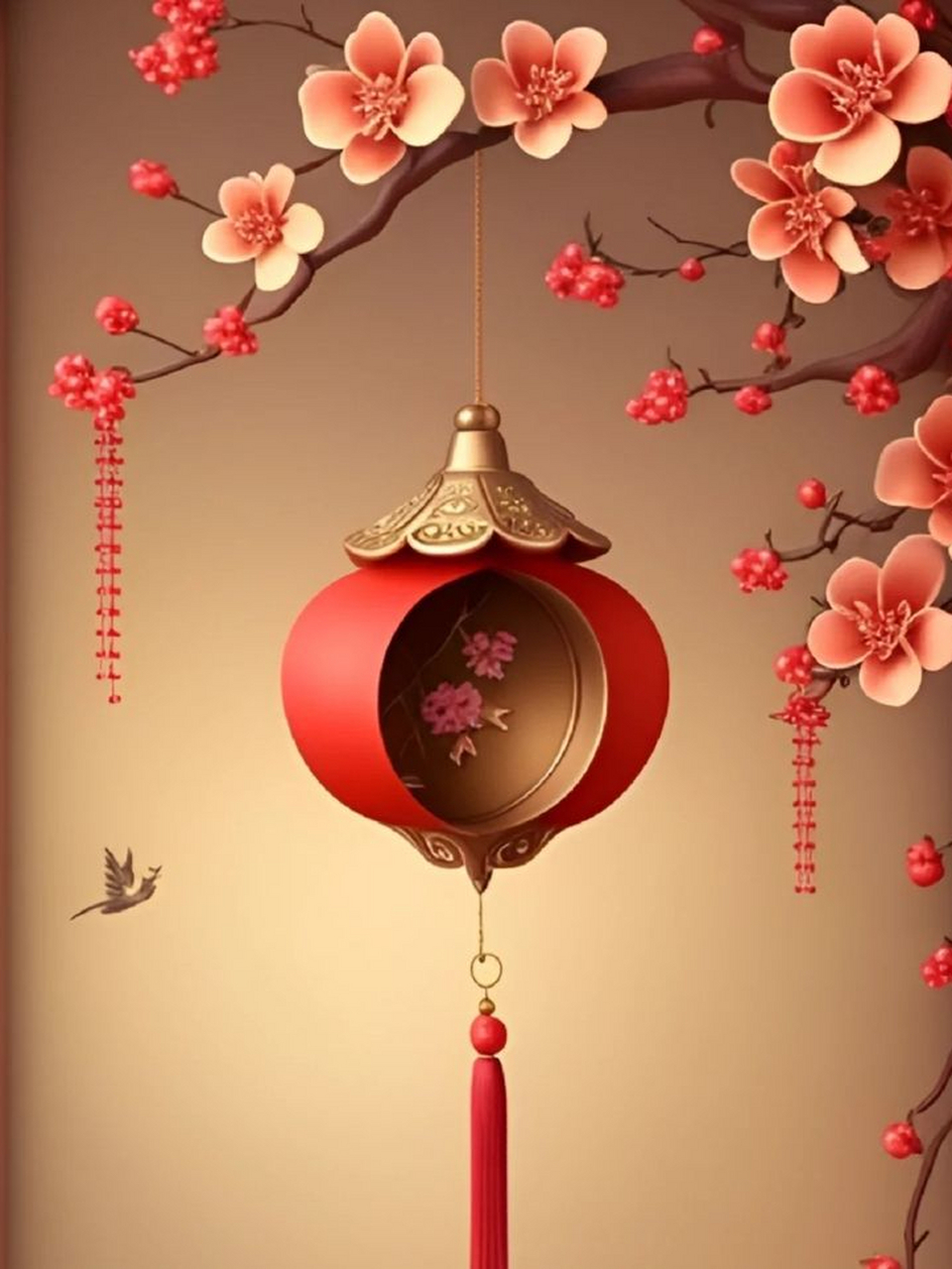 新年手机壁纸,红红火火,好运连连