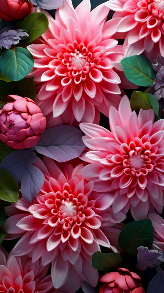 大丽花壁纸,静待时光