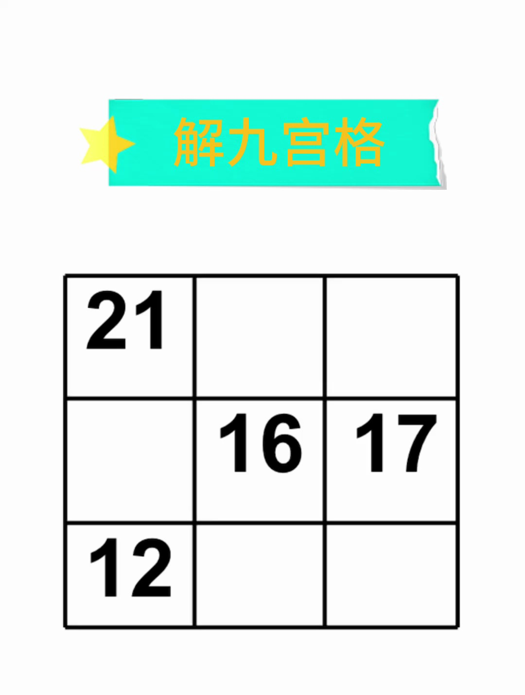 解九宫格,使用这个方法,简单易懂