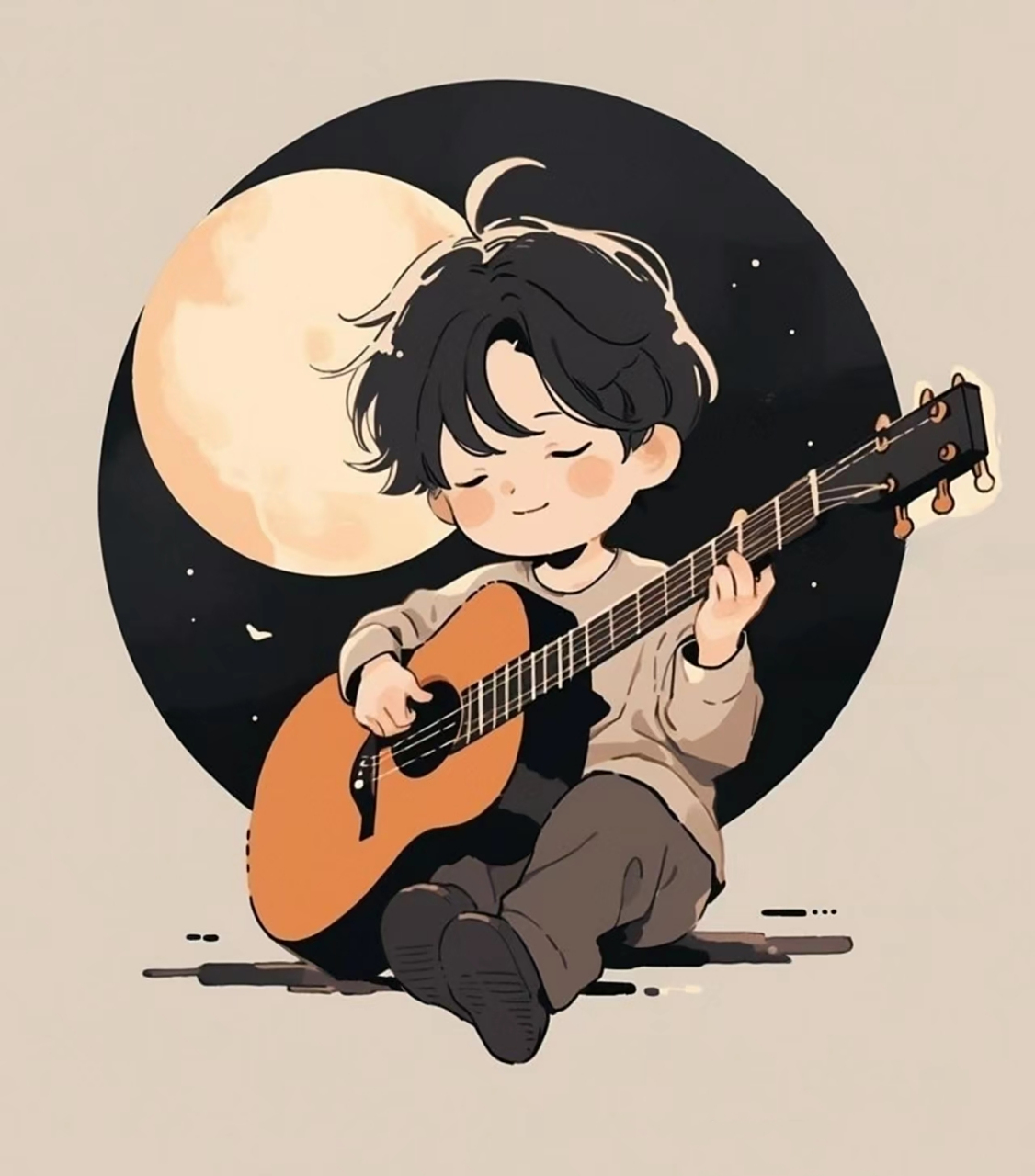 分享一组好看的男生弹吉他头像,这也太帅了  99 2024年度关键词