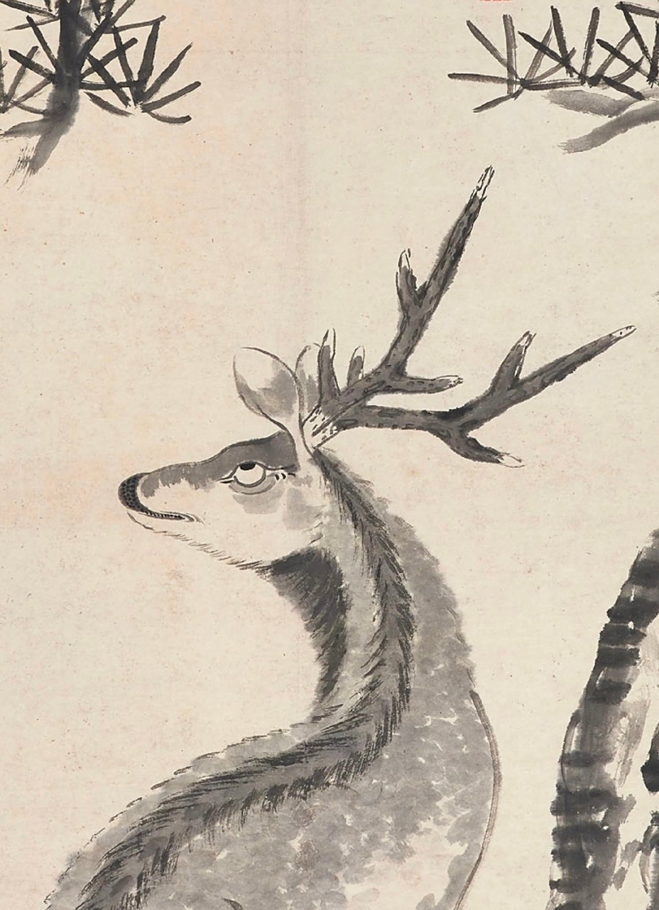 画家:朱耷 翻白眼的动物[偷笑]