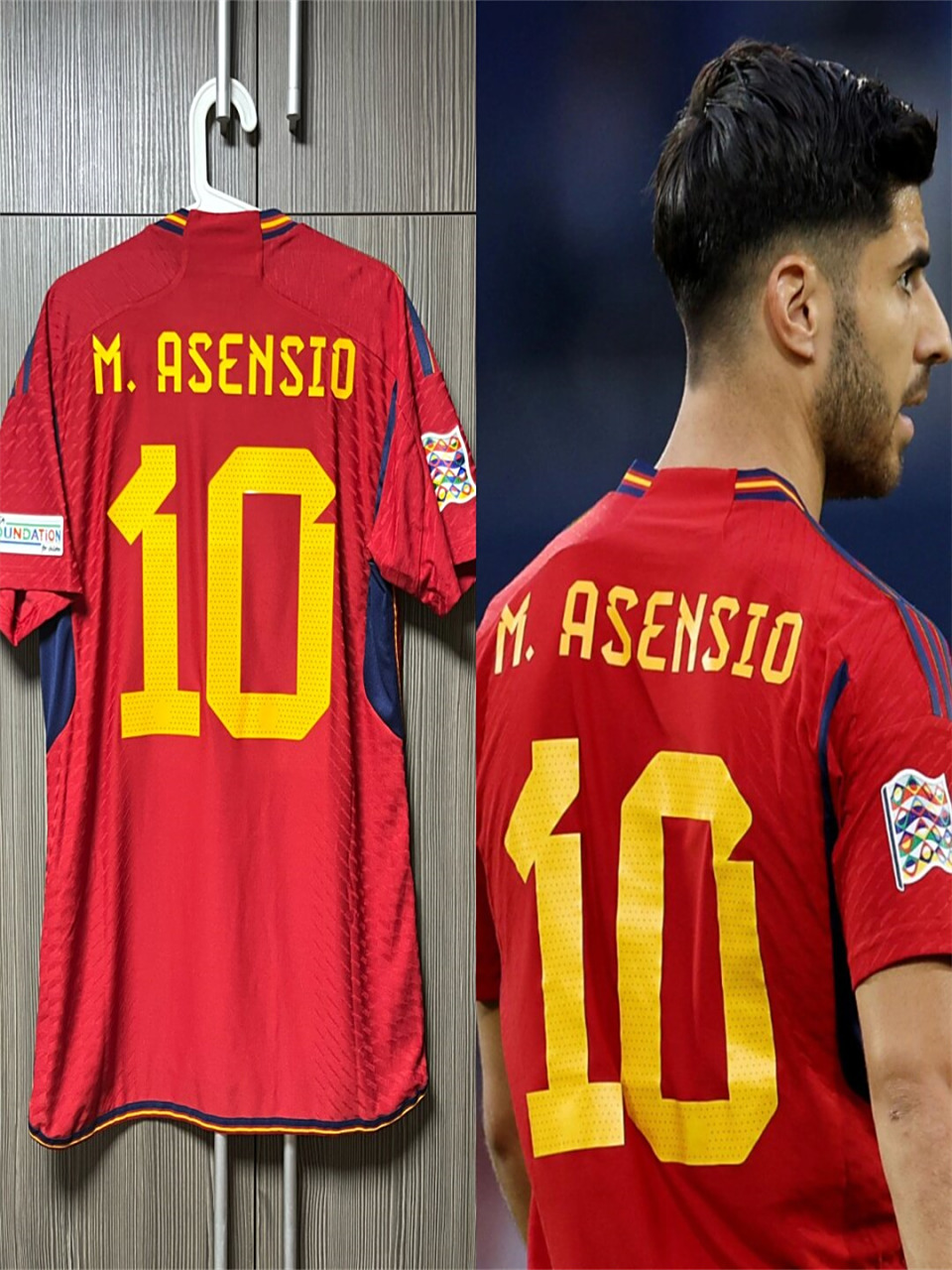 球衣分享|西班牙2022主场球员版球衣  代客定制西班牙队欧国联夺冠