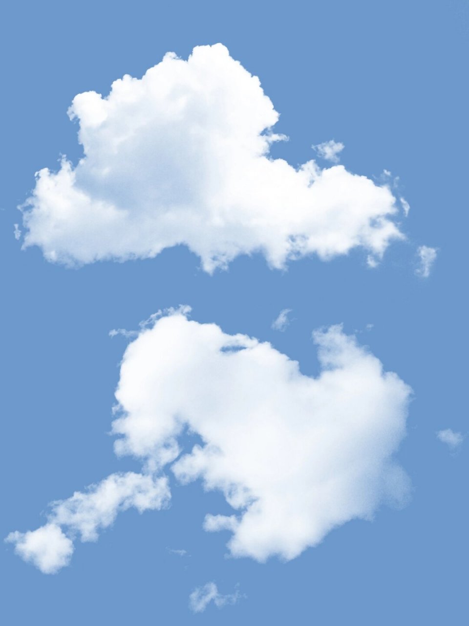 ps笔刷|纯色白云云朵素材免抠图片  让你轻松画出自然又美丽的云朵!这