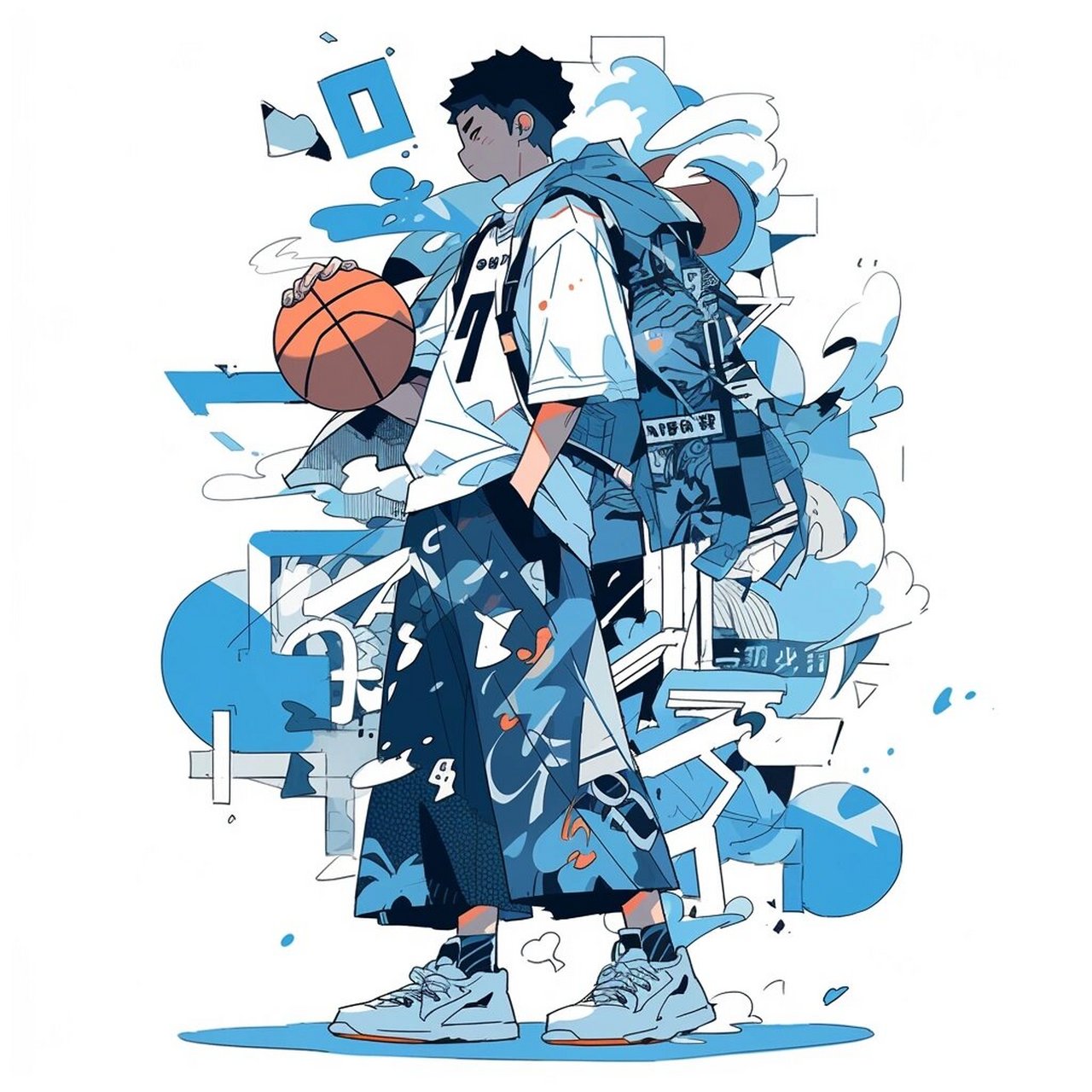 篮球少年  篮球少年,这是一个充满活力和激情的词语!