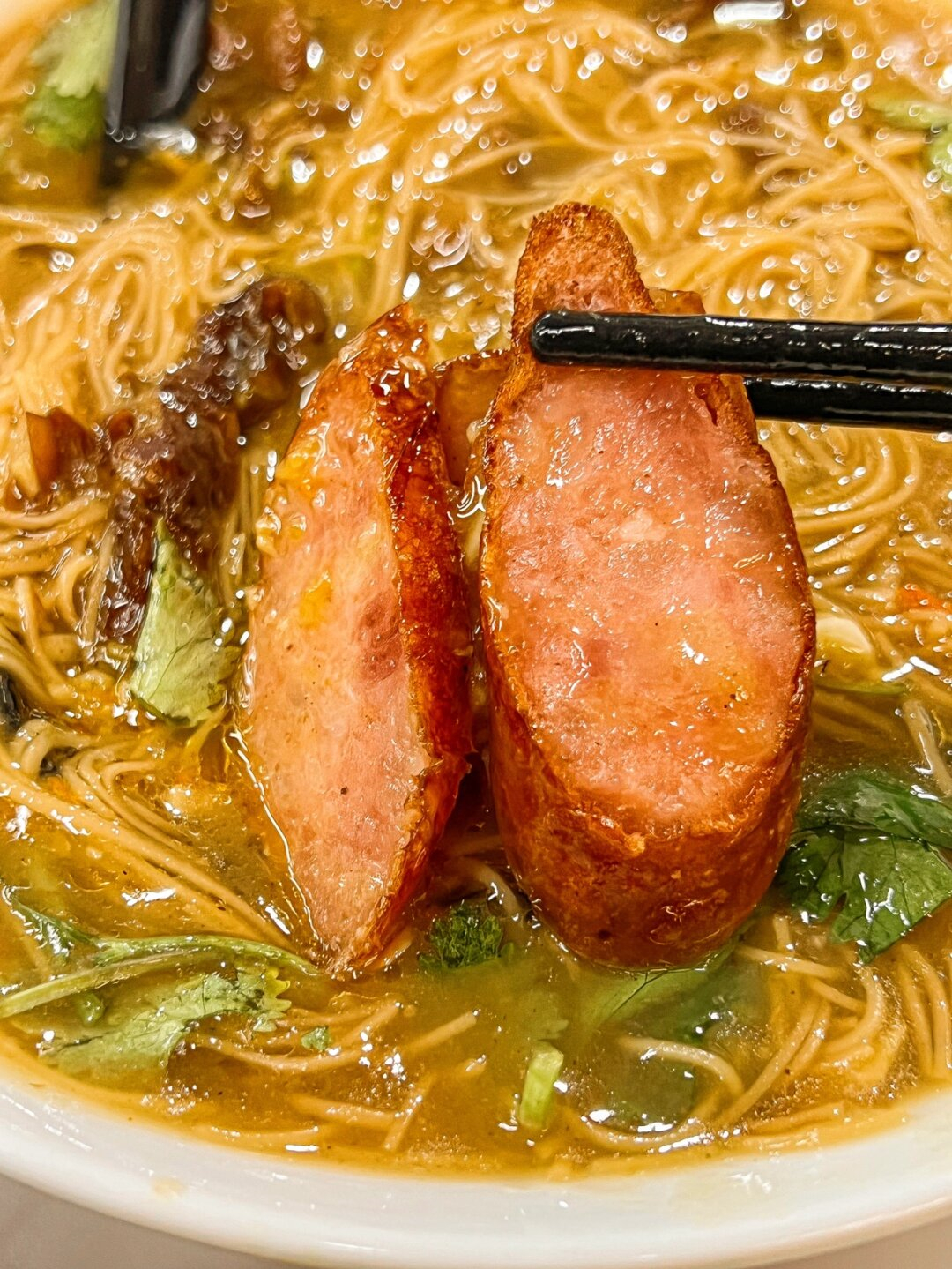 吃到了正宗台湾蒜肠面线