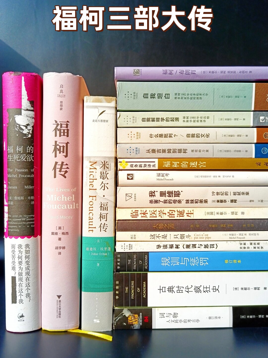 关于福柯的传记有很多其中三部备受推崇