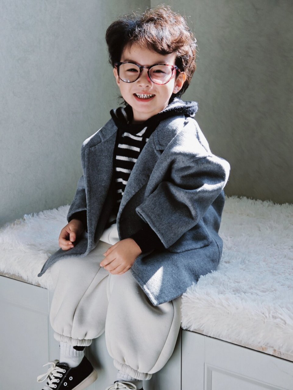 甜甜的笑容很治愈  宝宝那如晨露般清澈,如阳光般温暖的笑容,是人间最