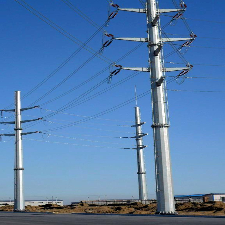 15米电力钢杆厂家 电力杆塔 转角型终端型钢管杆制作 坚固耐用