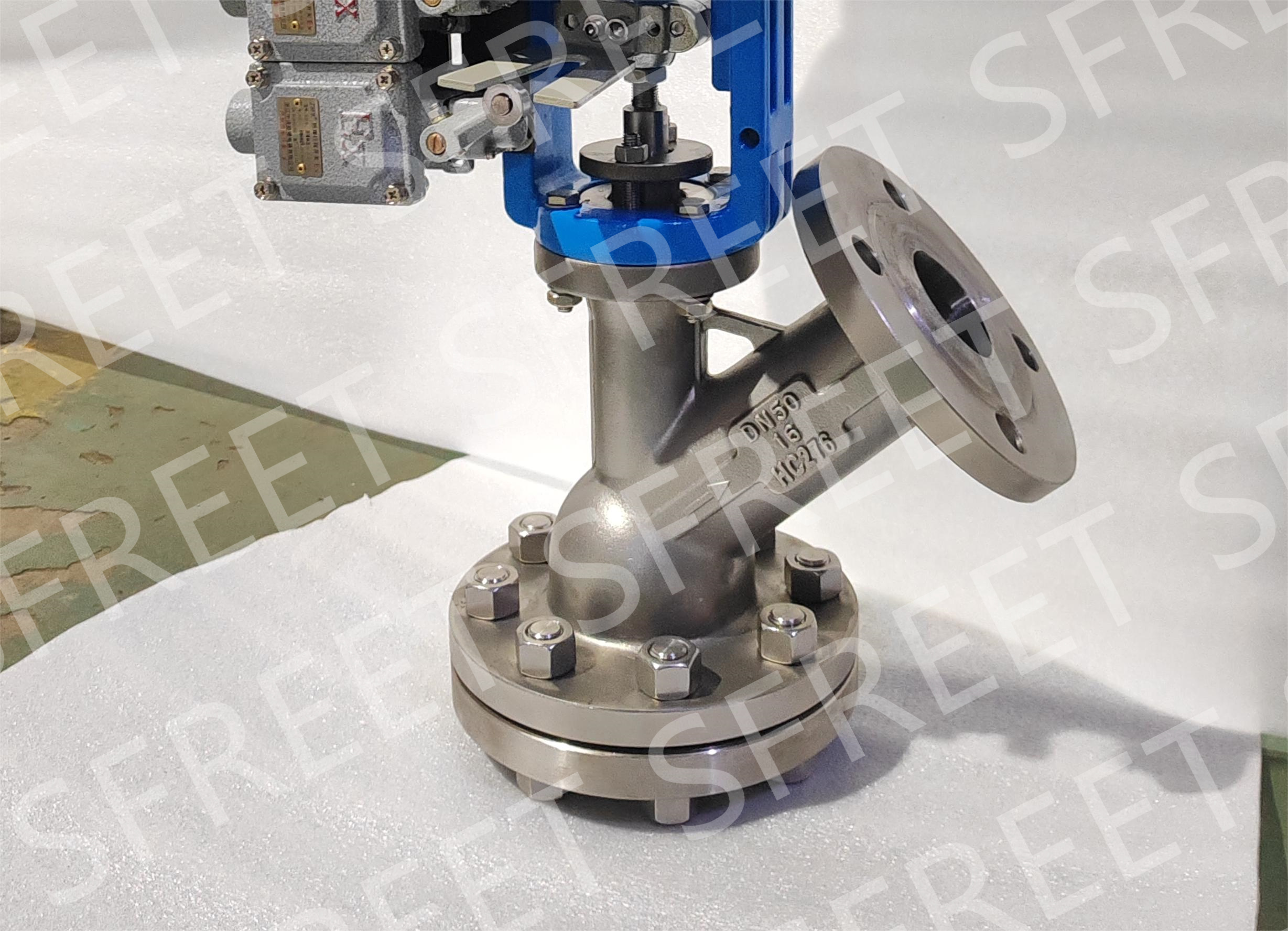 钛材气动放料阀上下展式钛材气动放料阀