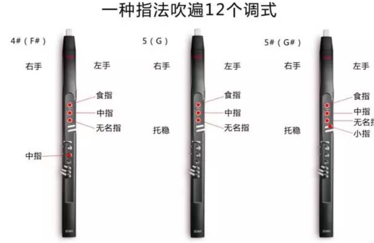 电吹管初学入门指法