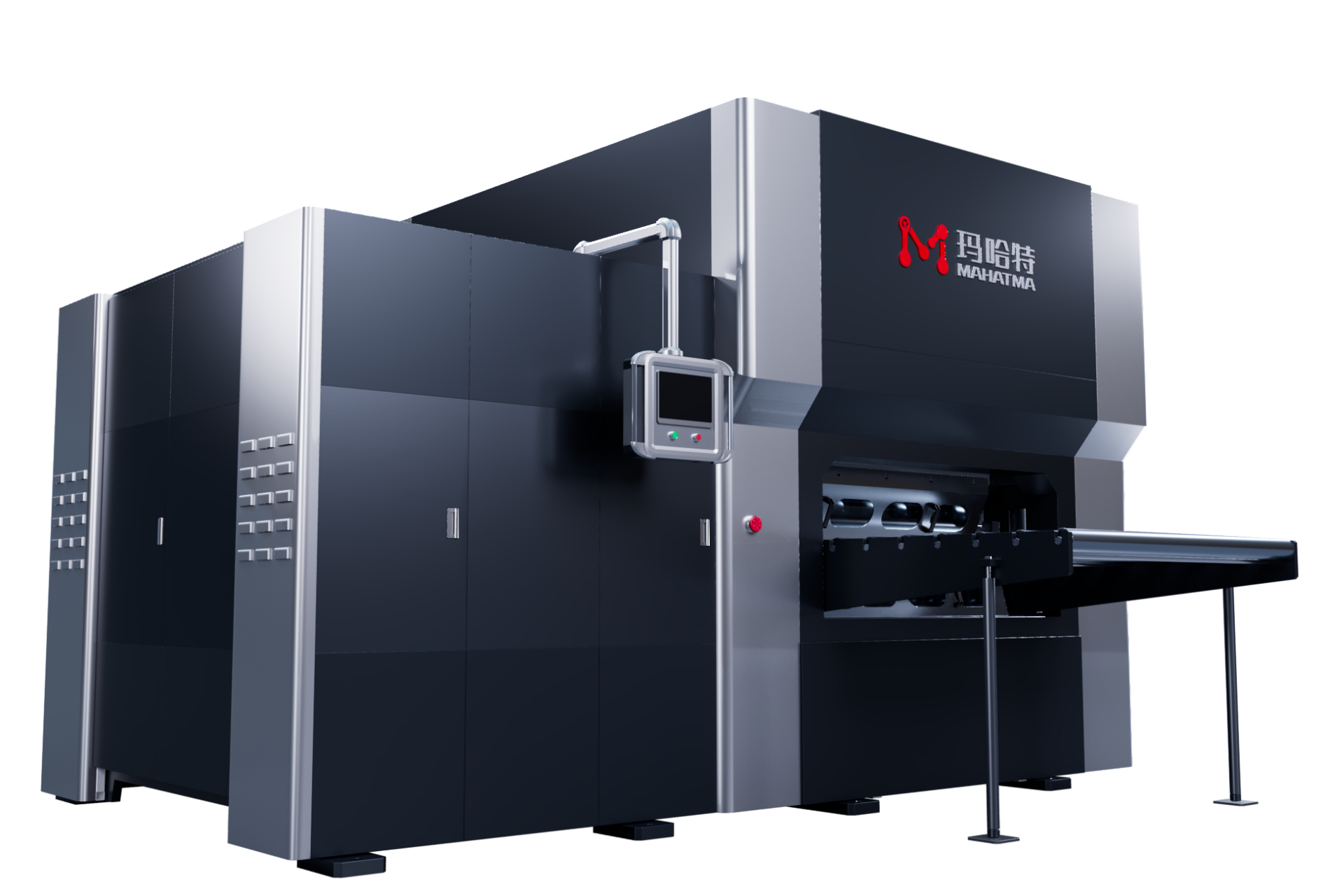 液压矫平机利用"包辛格效应"对金属板材进行多次反复弯曲,达到高精度