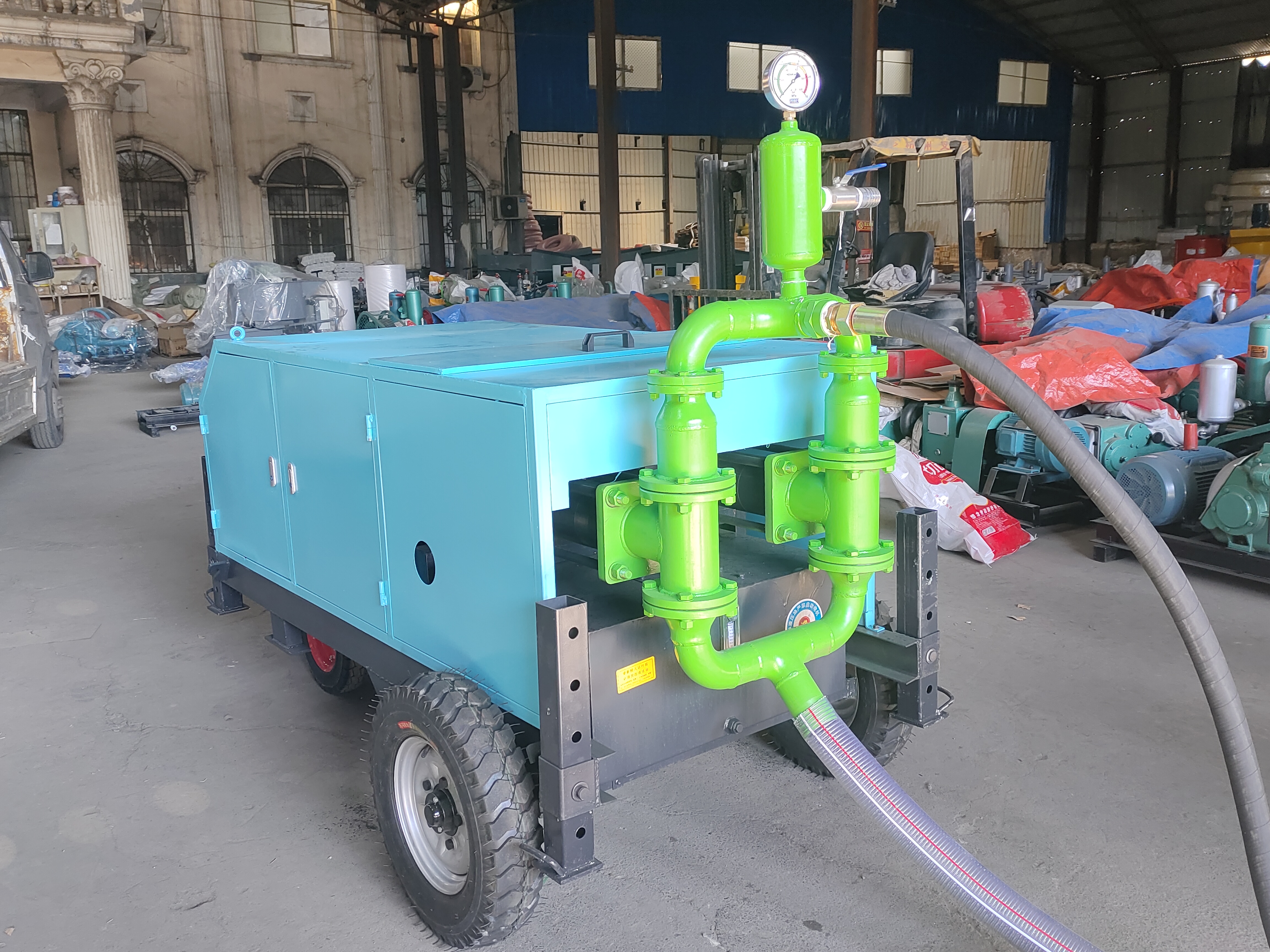 大型水泥砂浆注浆机灌浆机大流流量每小时最大20方大型流量砂浆注