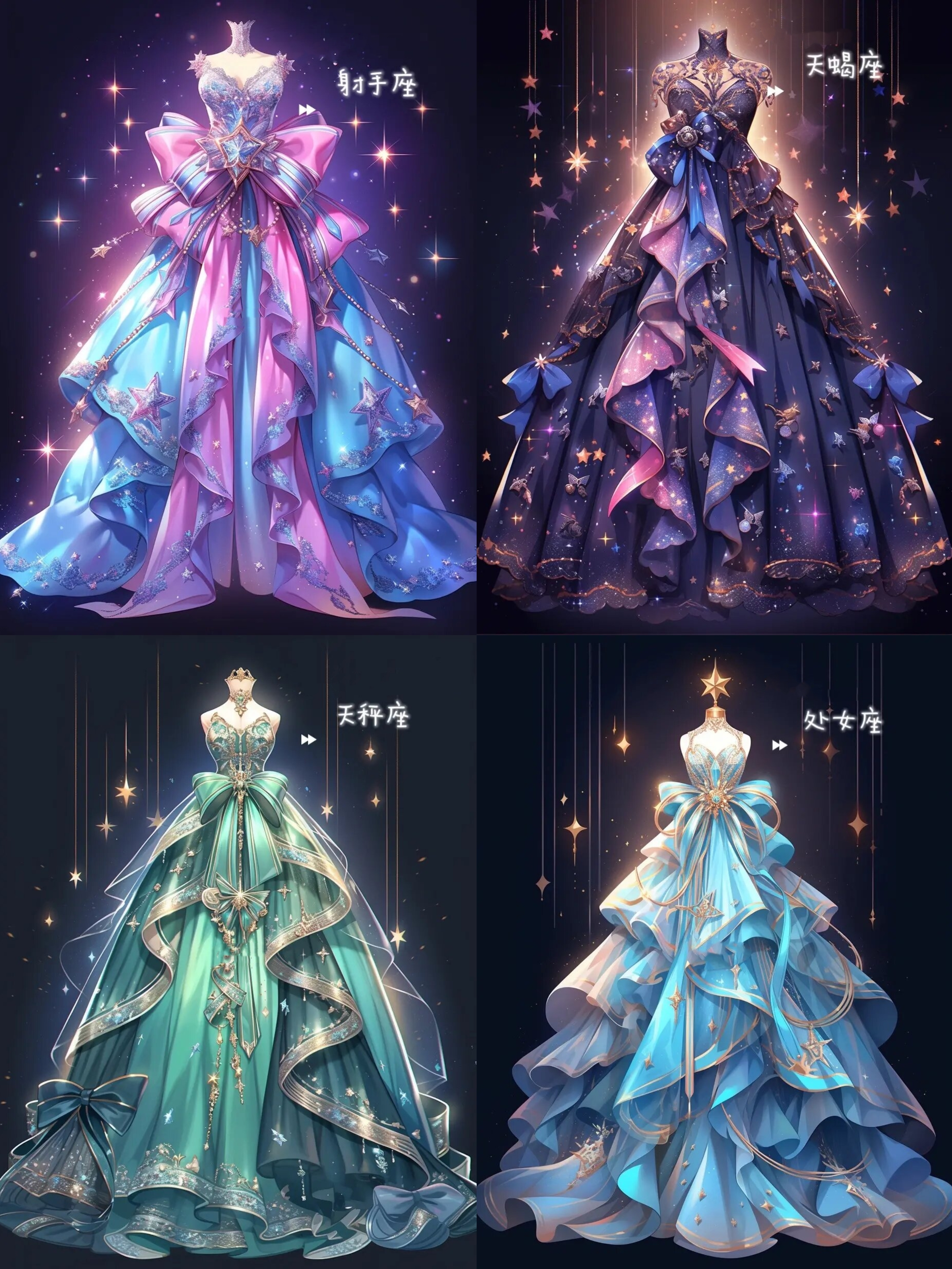 为十二星座设计的仙女裙来了.@明天星座运势的动态