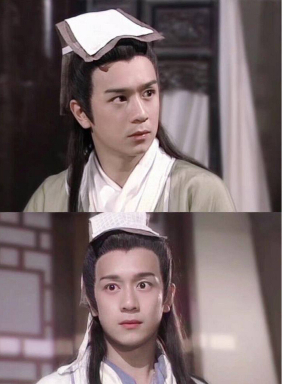 都说林志颖不如陈浩民 但林志颖有酒窝.