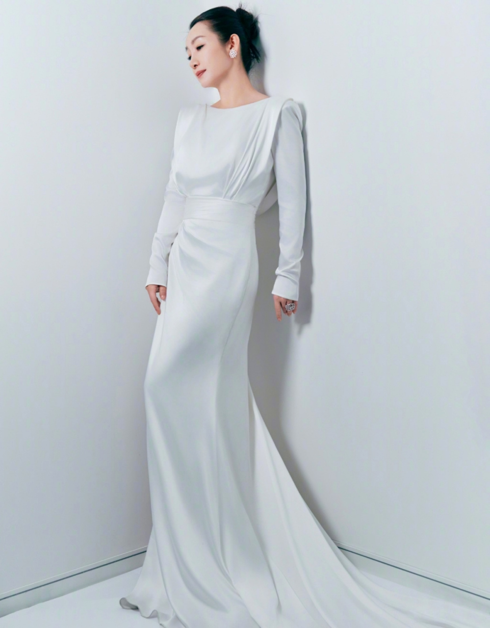 秦海璐红毯礼服,不袒胸,不露背,依然美丽多姿!