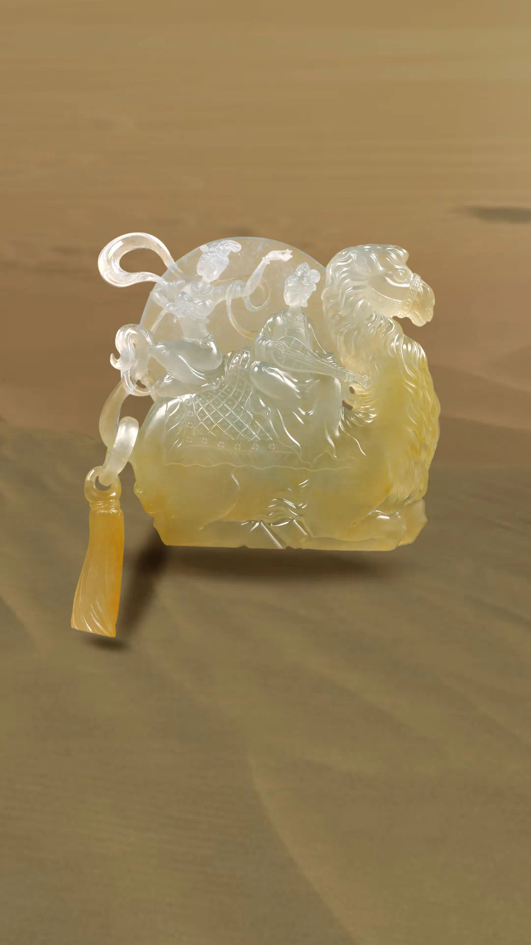 花过万工费雕刻的冰糖黄翡翠,看到成品你觉得值吗?