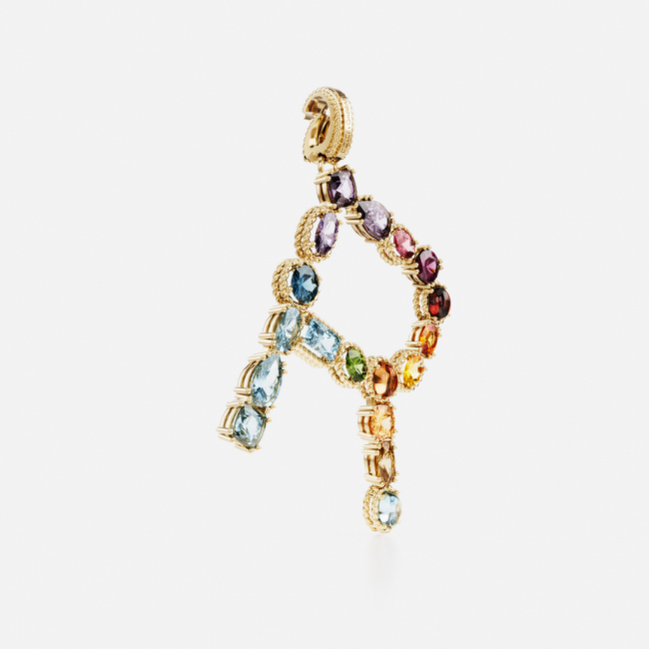 d&g杜嘉班纳的alphabet系列珠宝,灵感来源于字母,采用顶级材质如18k金