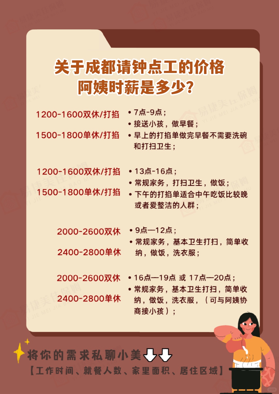 兼职晚上钟点工收入稳定找兼职须知