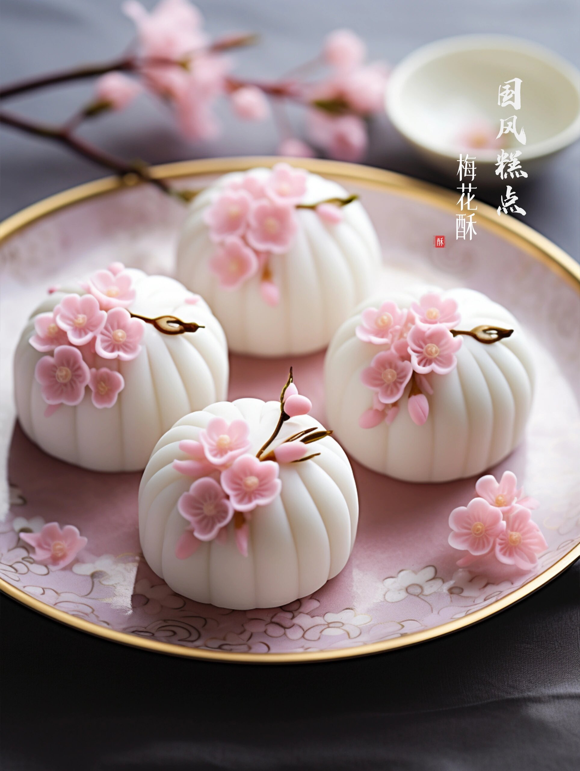 桃花酥和梅花酥,这两种糕点,都是中国传统糕点中的瑰宝