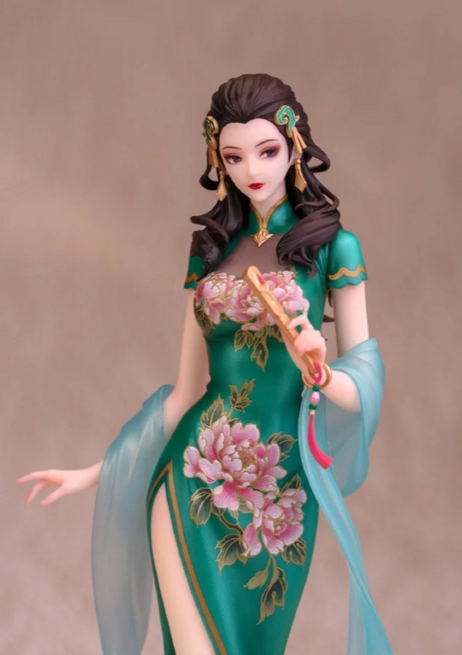穿旗袍的四美亮相王者荣耀!