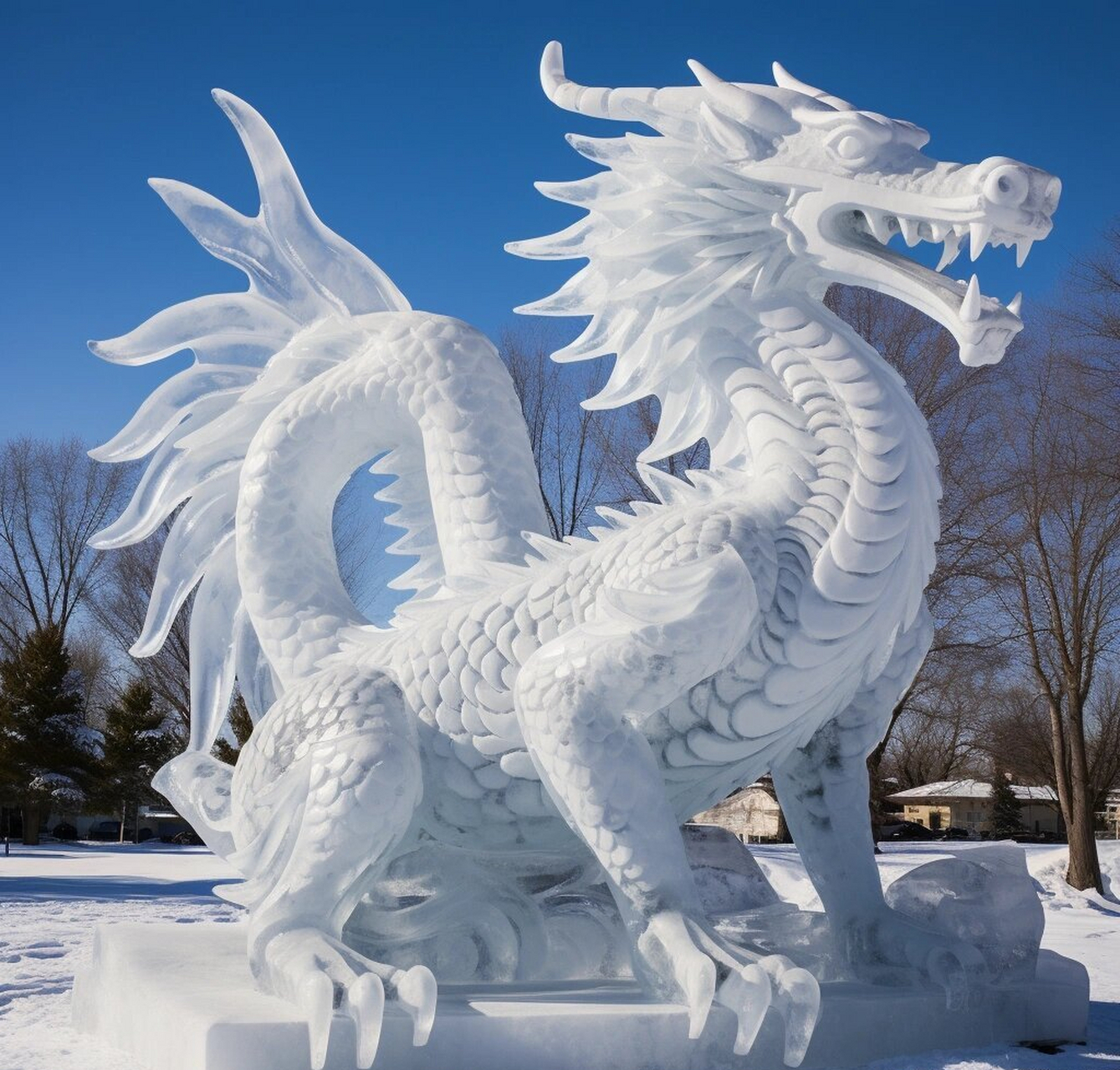 东北冰雪节的冰雕有多震撼#  第一次来哈尔滨真的被深深的震撼到了