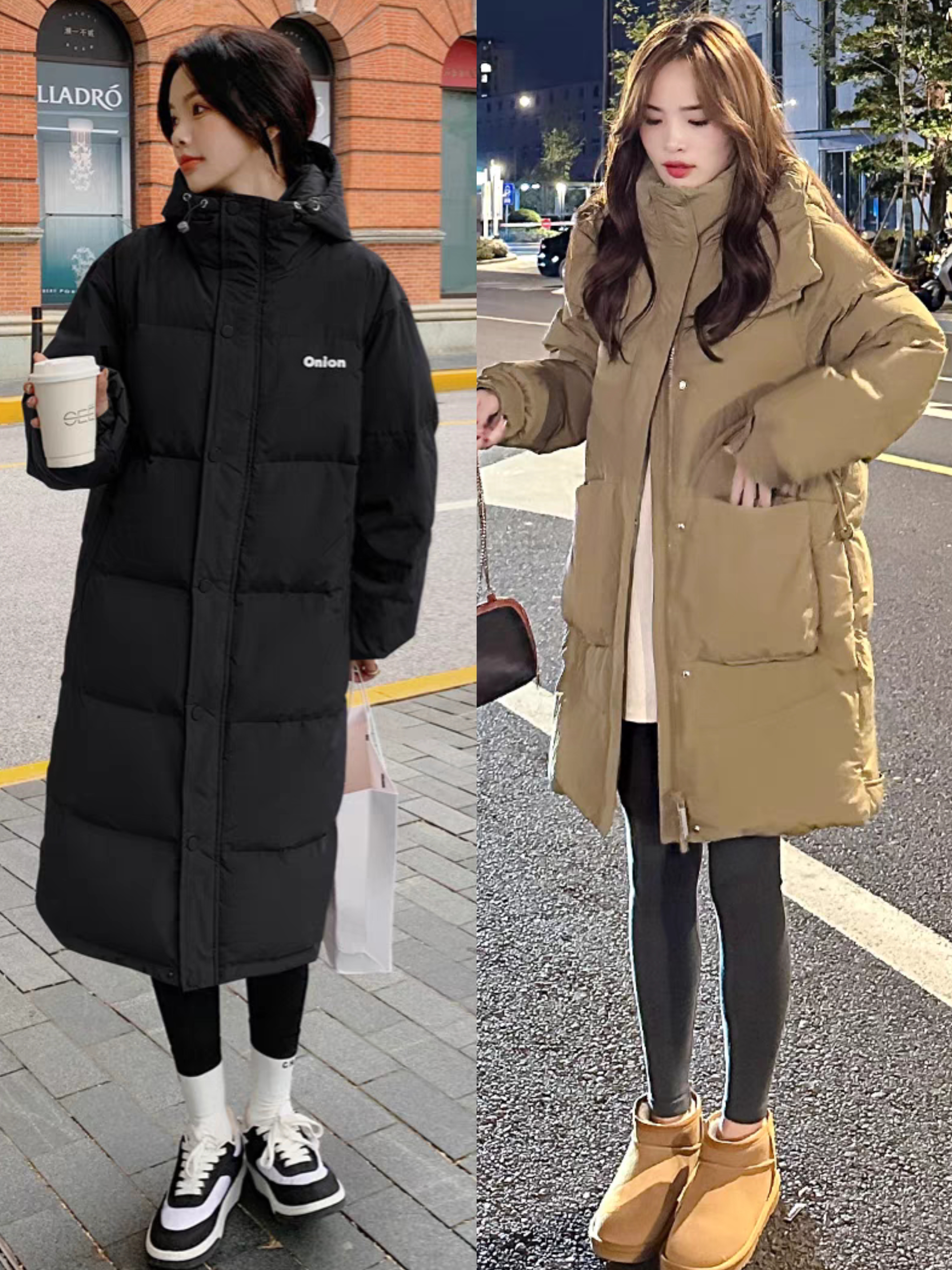 穿衣搭配--冬季女生中长款羽绒服怎么搭配什么下装好看?