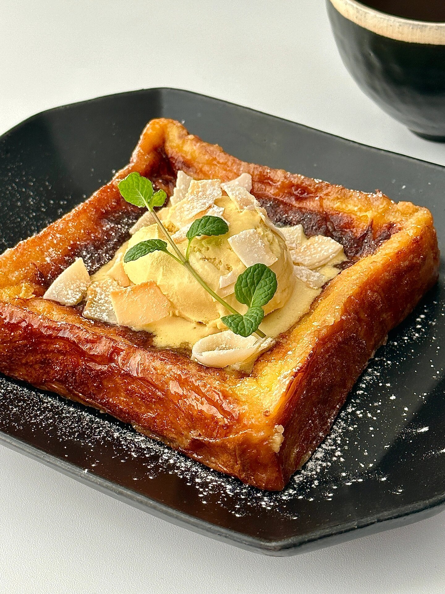 元气早餐|冰淇淋焦糖脆皮法式吐司