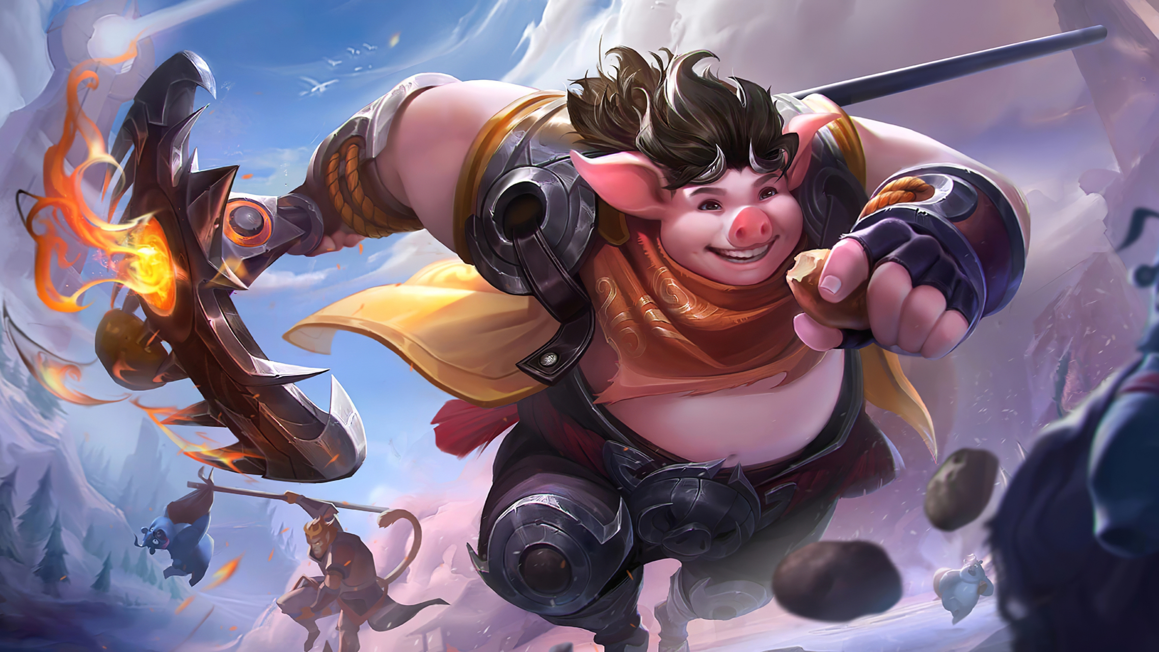 猪八戒原名猪刚鬣,来源于《西游记》.