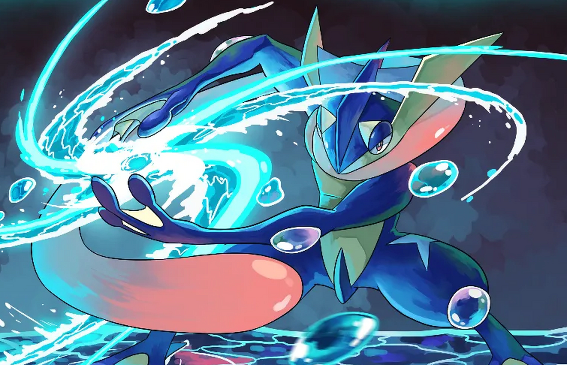 甲贺忍蛙是水属性和恶属性的宝可梦,拥有高特攻和物攻